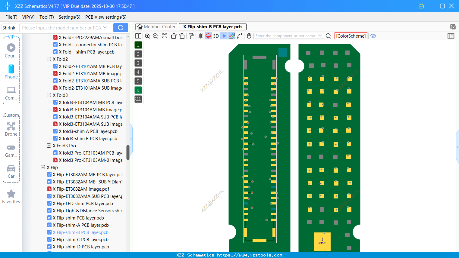 VIVO X Flip-shim-B PCB Layer